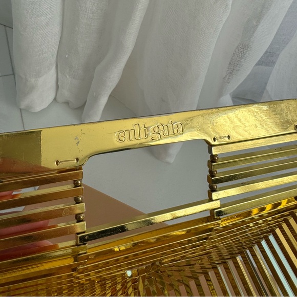 Cult Gaia ARK Mini Gold-tone Clutch - Picture 5 of 8
